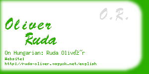 oliver ruda business card